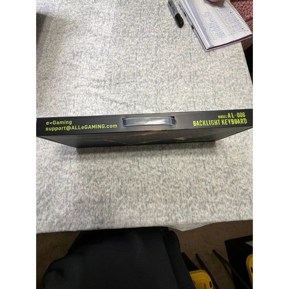eGaming AL 006 Backlight Gaming Keyboard 104 Key Multimedia USB Wired Gaming NIB